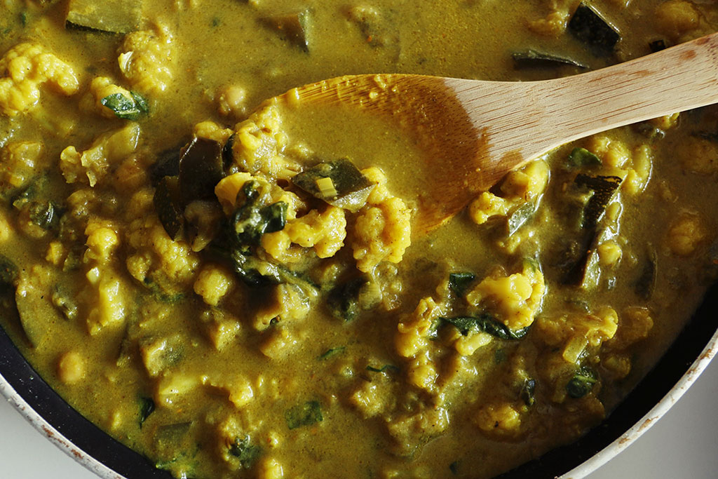 curry z bakłażanem